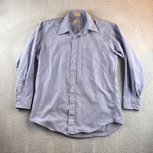Vintage LL Bean Mens Blue Oxford Button Down Shirt Made in USA 16-33 Large